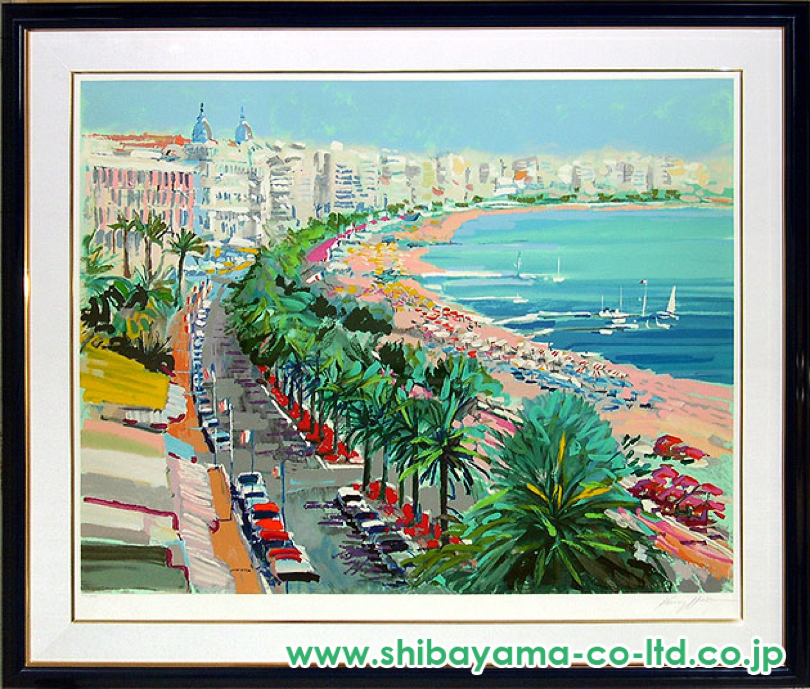 ケリー・ハーレム「カンヌ」シルクスクリーン :: 絵画買取・販売