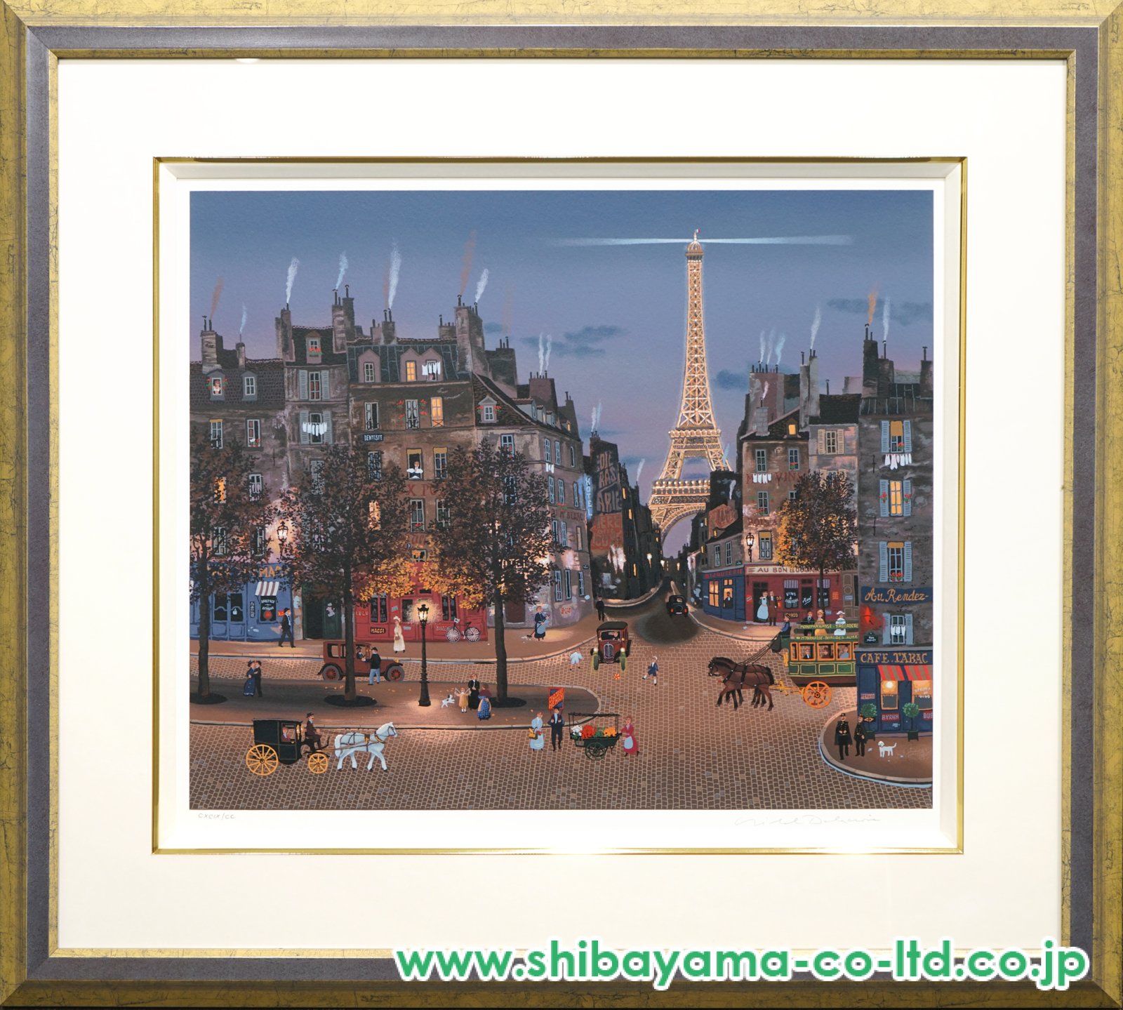 ミッシェル・ドラクロワ 版画 ミッシェル・ドラクロワ【エッフェル塔