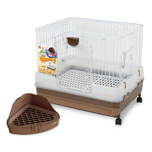 うさぎケージ マルカン うさぎのカンタンおそうじケージH50B 三角形