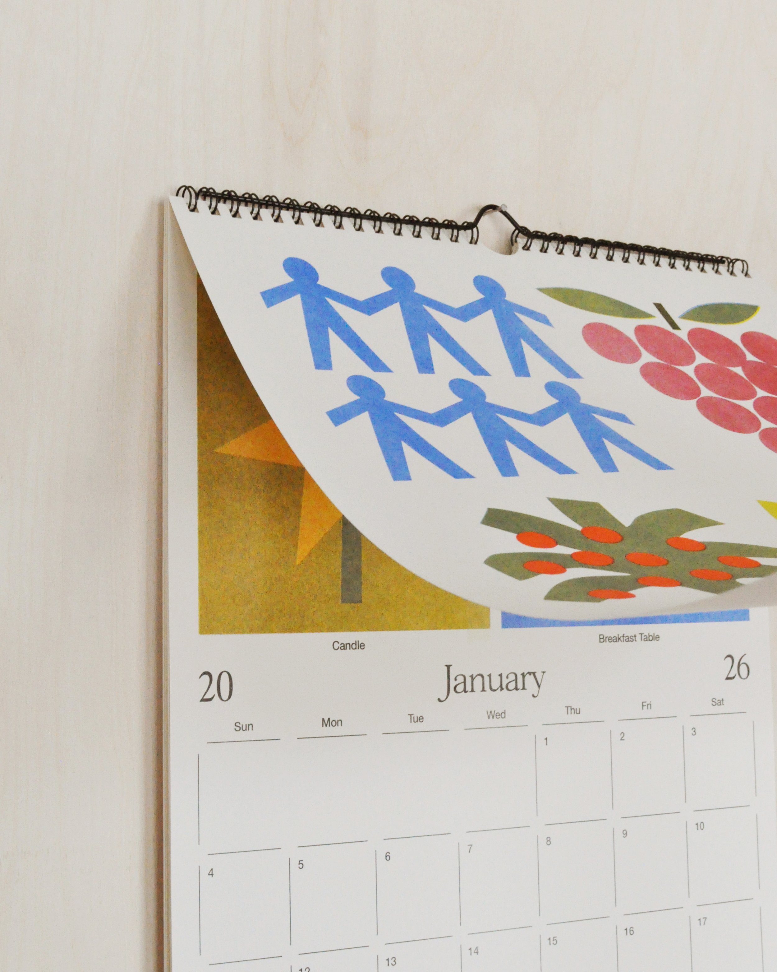 2026 Risograph Printed Calendar — Sunroom