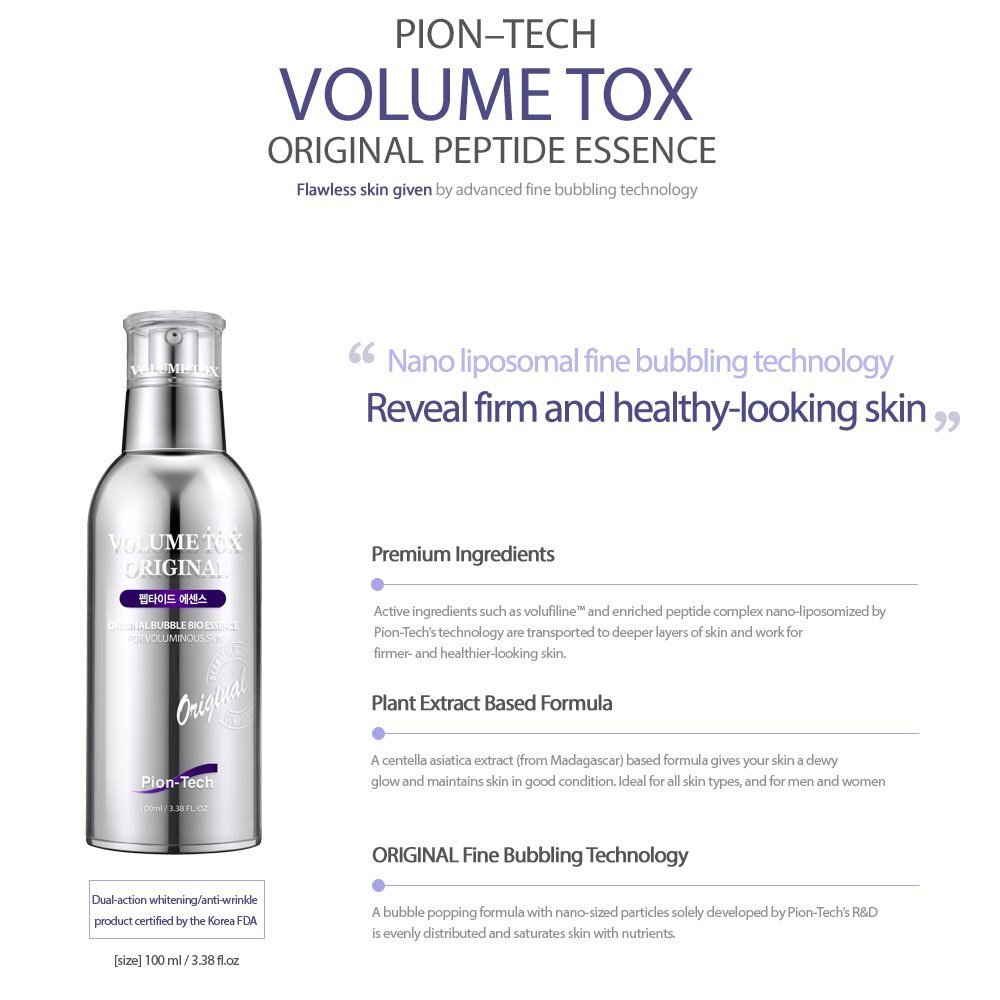 Pion-Tech VOLUME TOX ORIGINAL ESSENCE — jubbibeauty.com