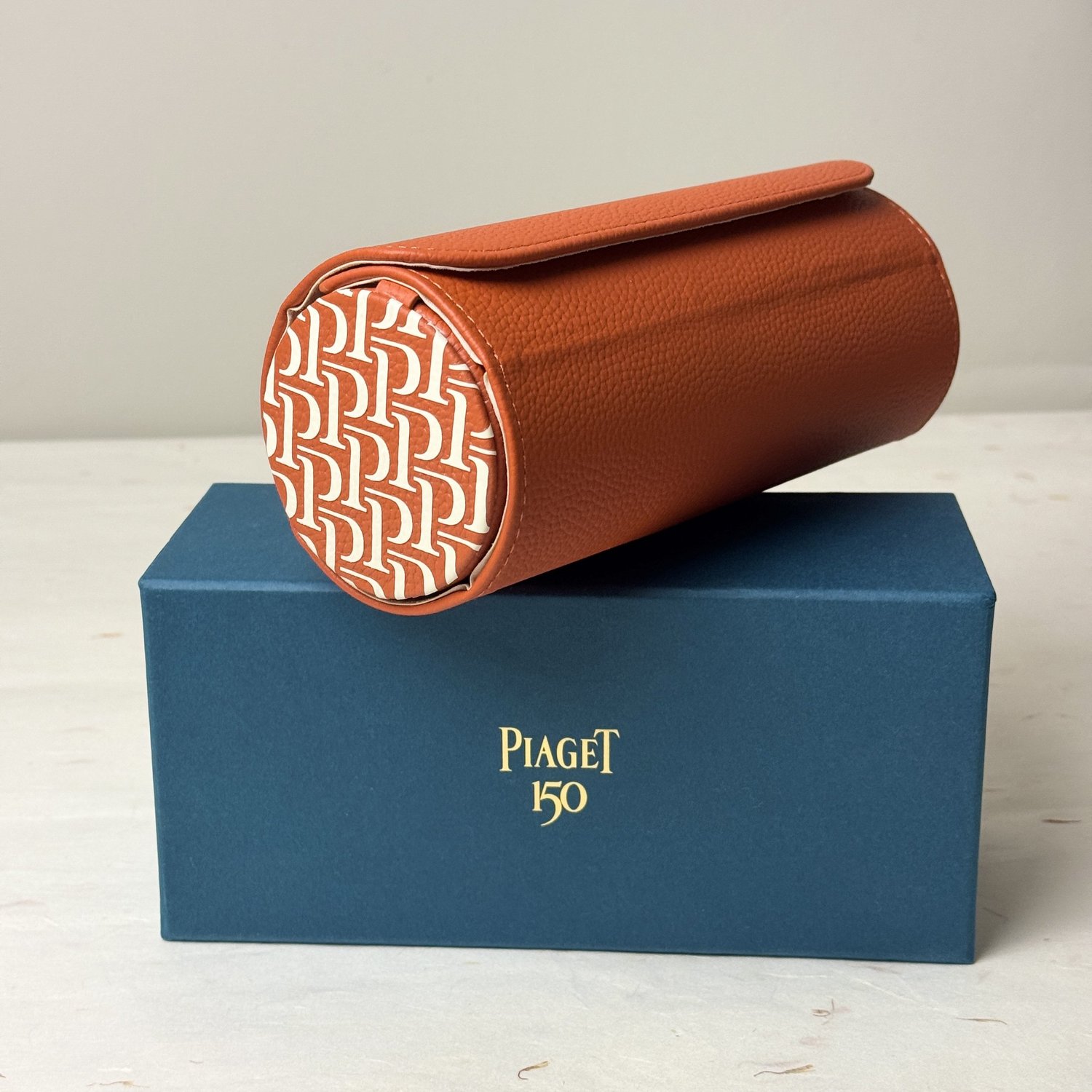 Piaget 150th Anniversary Watch Travel Case – Orange Monogram