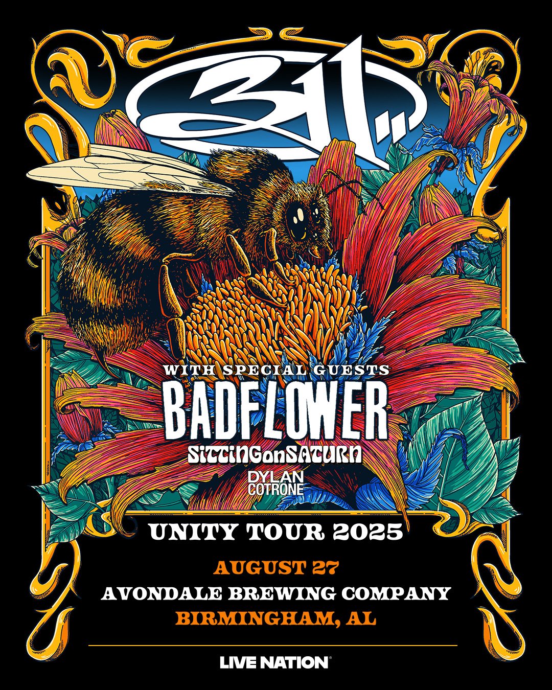 311- Unity Tour 2025 w/ badflower, Sitting on saturn & DYLAN