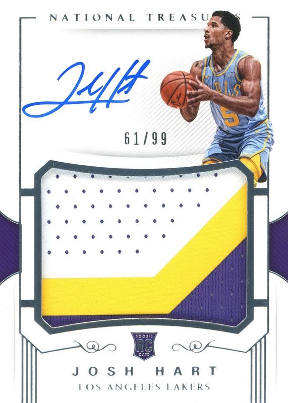 Josh Hart 2017 National Treasures #129 Rookie Patch Auto /99 Price