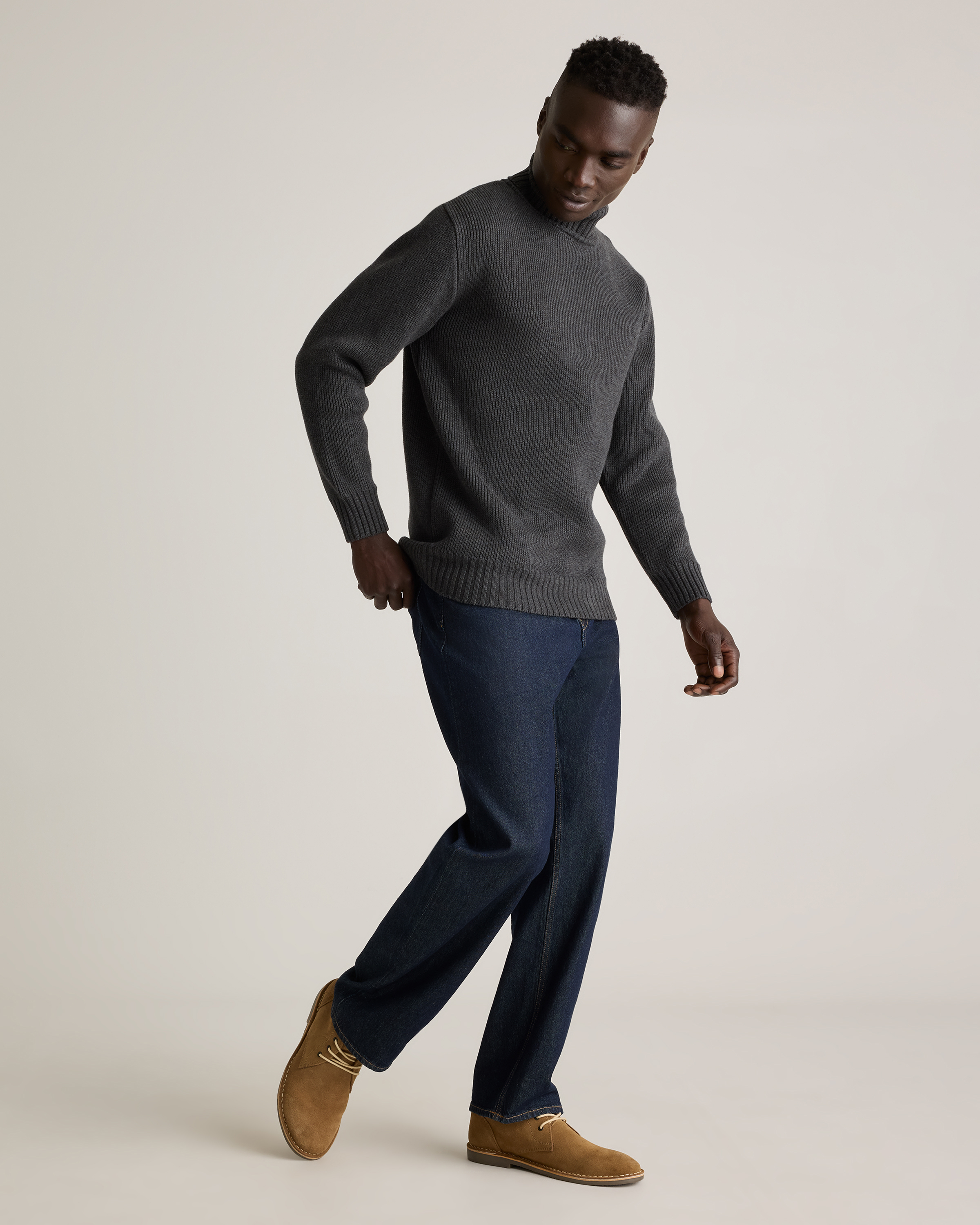 100% Organic Cotton Turtleneck Sweater