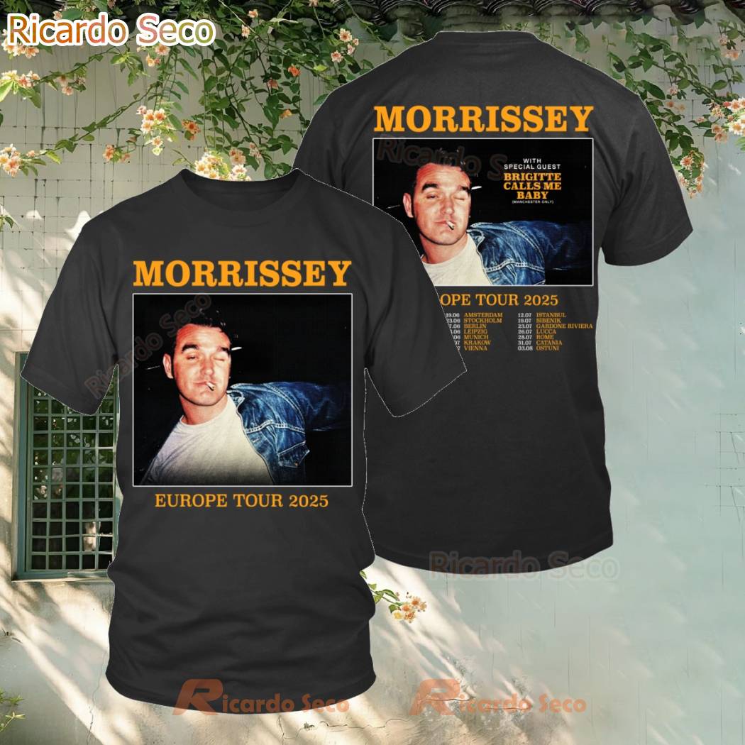 Morrissey Europe Tour 2025 T-shirt - Ricardo Seco Shop