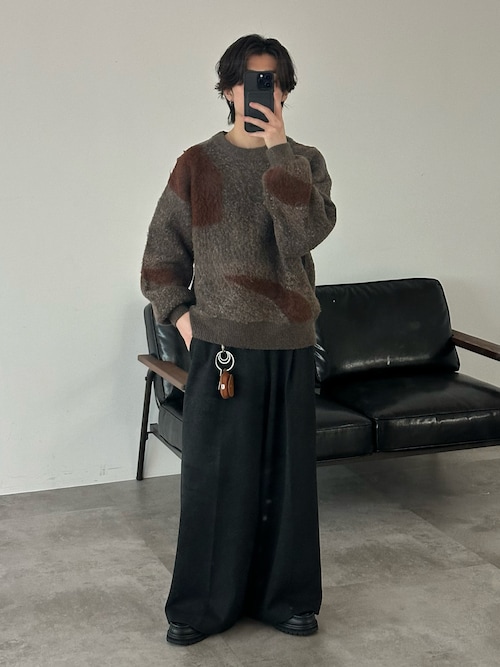 PG × Steven Alan＞ KNOCK BLACK LEATHER/シューズ（モカシン/デッキ