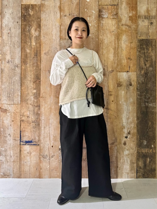 アルパカウールブークレニットキャミソール（ニット/セーター）｜か