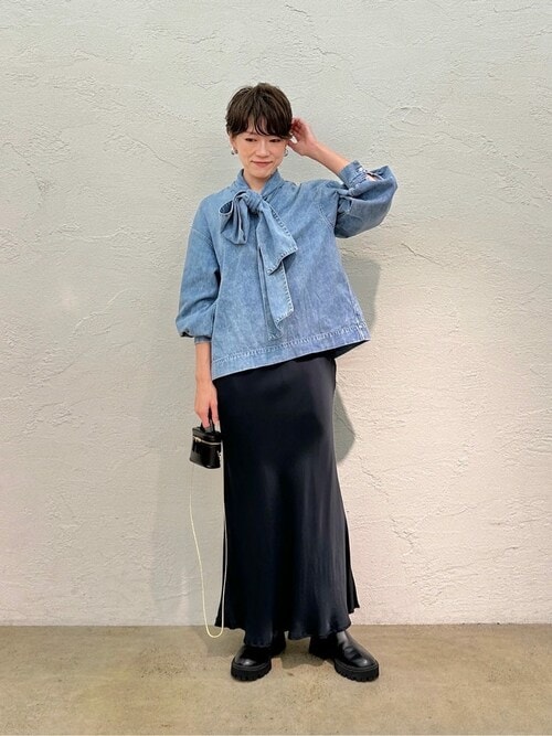 DENIMボウブラウス（シャツ/ブラウス）｜Whim Gazette（ウィムガゼット