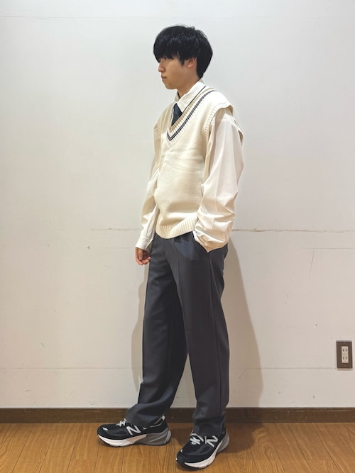 セール】ウール混チルデンVネックニットベスト（ベスト）｜ITEMS