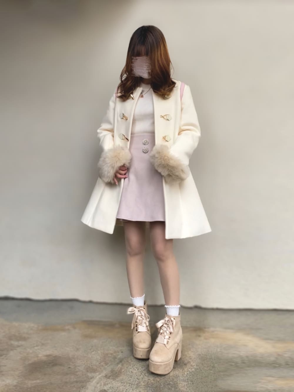 🐰ㅤメ ｲ ﾒ ｲㅤ🐰｜evelynのノーカラーコートを使ったコーディネート