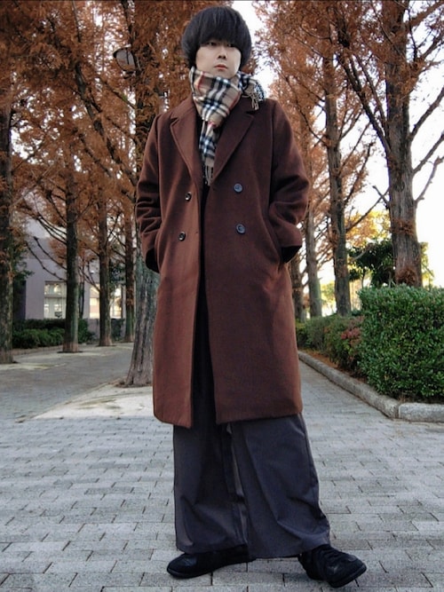 Teddy bear🧸｜BURBERRYのマフラーを使ったコーディネート - WEAR