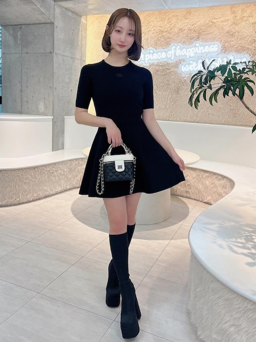 ウルトラストレッチレザーロングブーツ（ブーツ）｜Darich（ダーリッチ