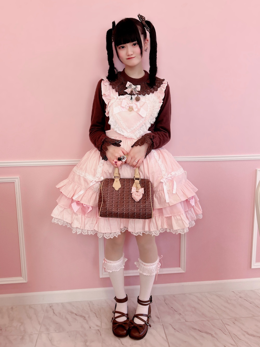 Angelic Prettyのスカート（ピンク系）を使った人気ファッション