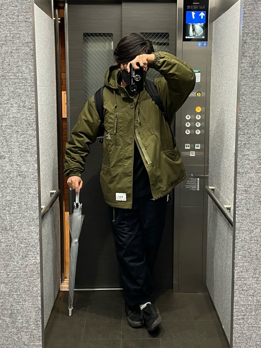 WTAPS ダブルタップス ノーカラー ミリタリージャケット モッズコート