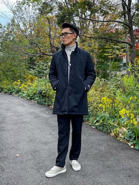 XD-CORE 3LAYER HYBRID LONG COATを使った人気ファッション