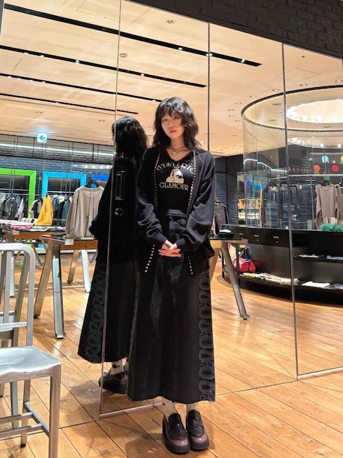 SNAKE LOOP リメイクデニムスカート（スカート）｜HYSTERIC GLAMOUR