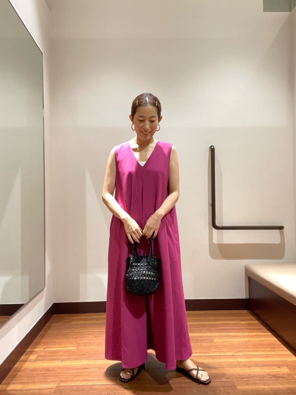 リネンライクテントラインワンピース(FREE PNK): ワンピース｜URBAN