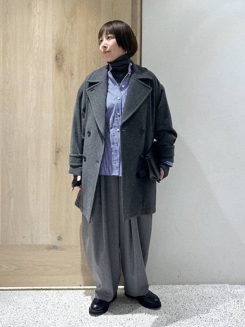 セール】Curensology(カレンソロジー)/メルトンPコート（ピーコート