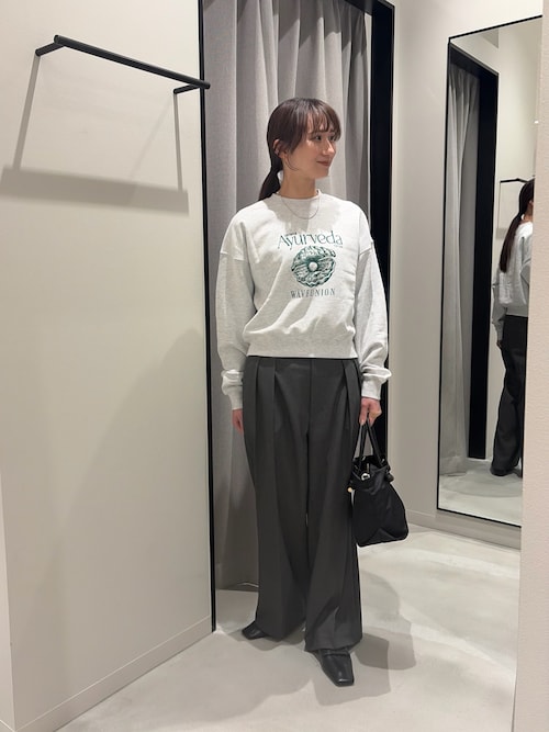 セール】『3サイズ展開』 ウールライクツータックワイドパンツ（その他