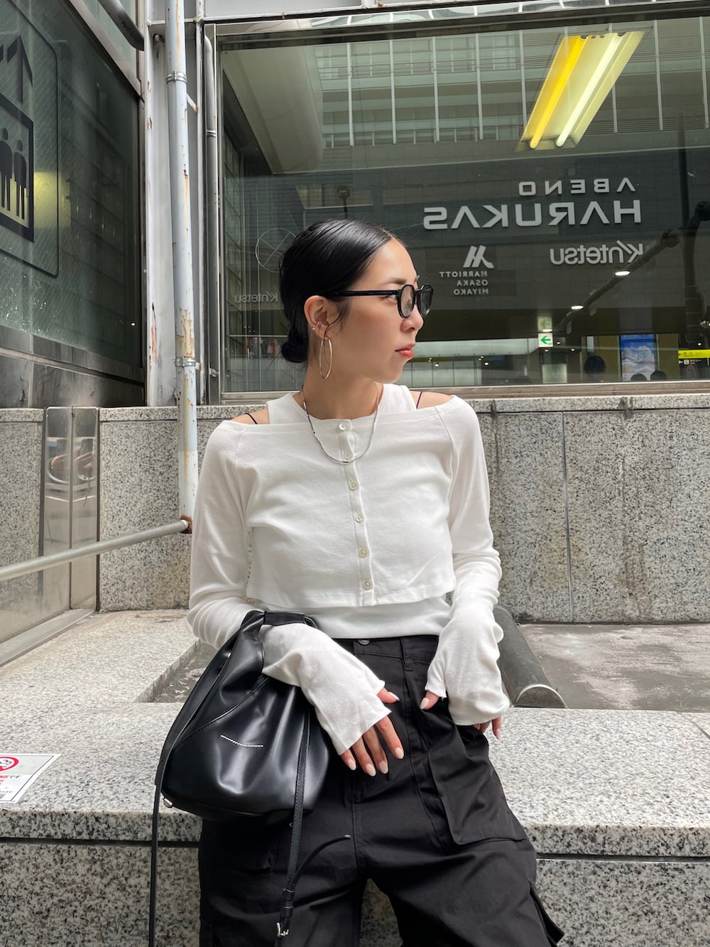 ryo｜MM6 Maison Margielaのショルダーバッグを使ったコーディネート