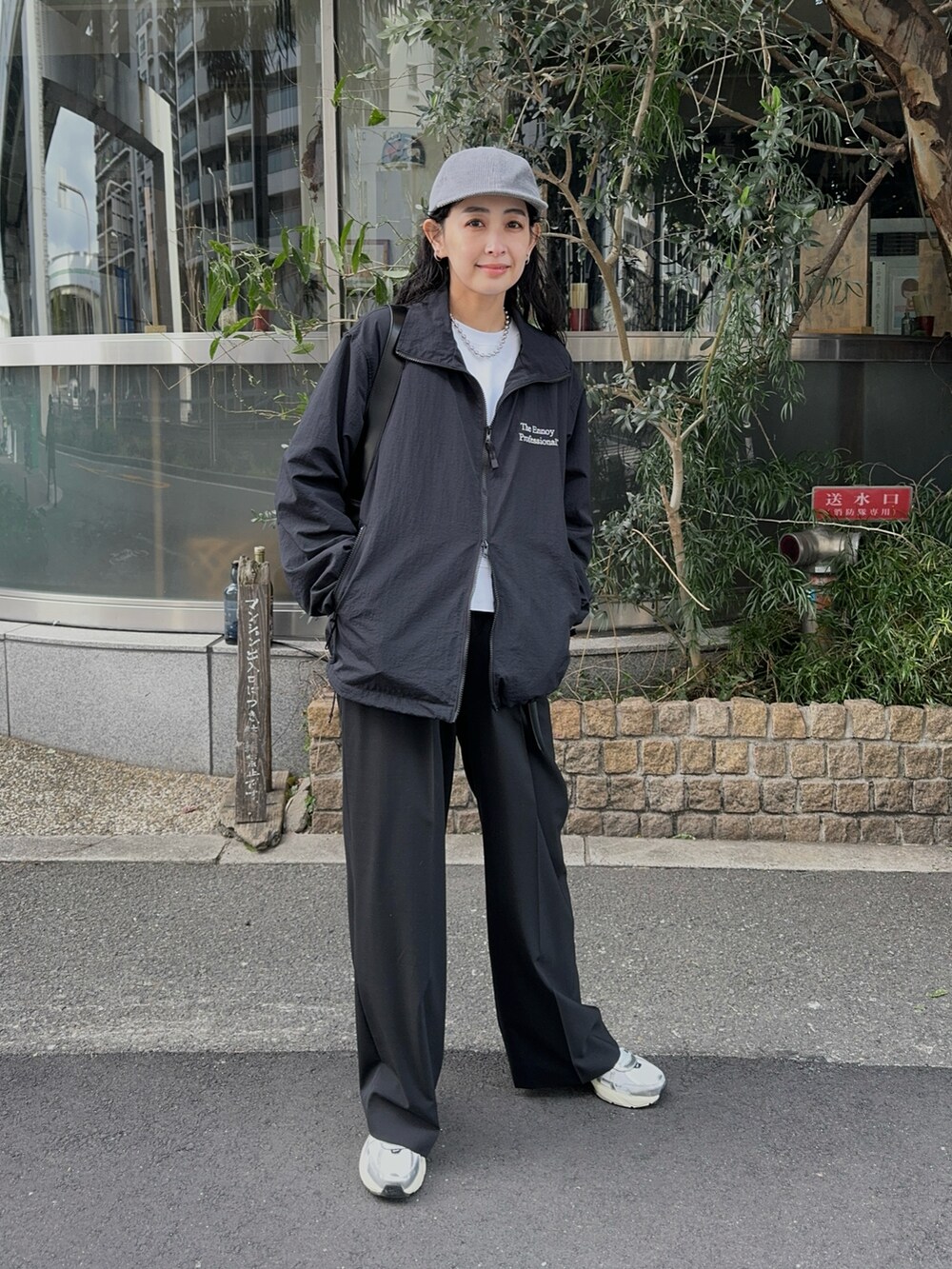 MARIKO｜ENNOYのナイロンジャケットを使ったコーディネート - WEAR