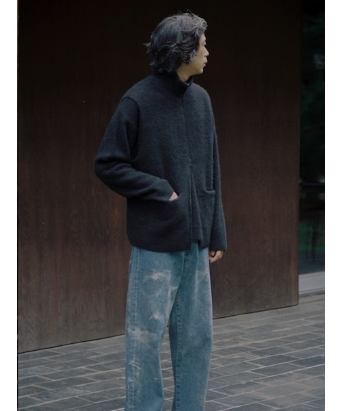 LIDNM（リドム）の「CASHMERE HARD MILLED ZIP VEST（ベスト）」 - WEAR