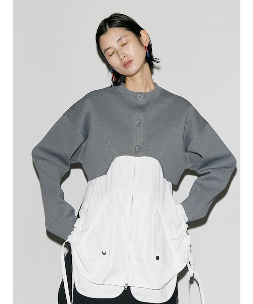 UN3D.（アンスリード）の「UN3D. イレギュラーヘムショートニット