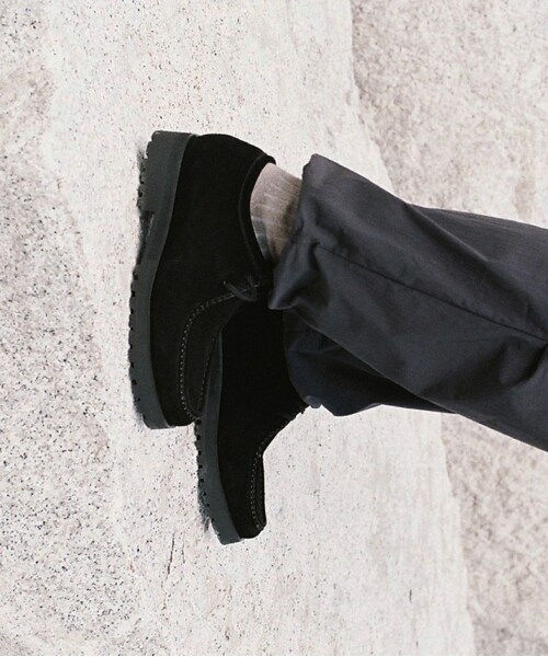 shiun（シウン）の「BLACK SUEDE MOCCASIN（モカシン/デッキシューズ