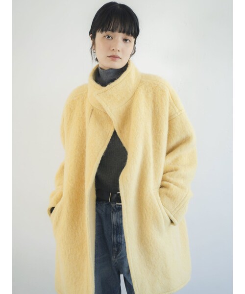 Ungrid（アングリッド）の「アルパカ混ミドル丈スタンドカラーコート