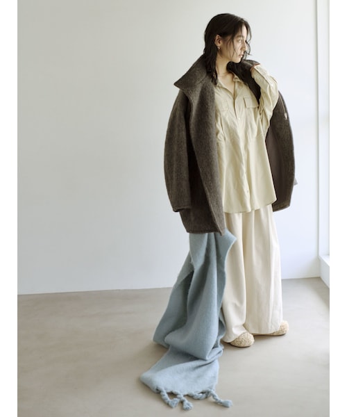 Ungrid（アングリッド）の「アルパカ混ミドル丈スタンドカラーコート