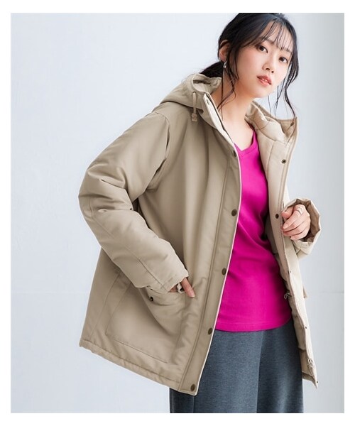 nissen（ニッセン）の「多ポケット中わたマウンテンパーカーコート