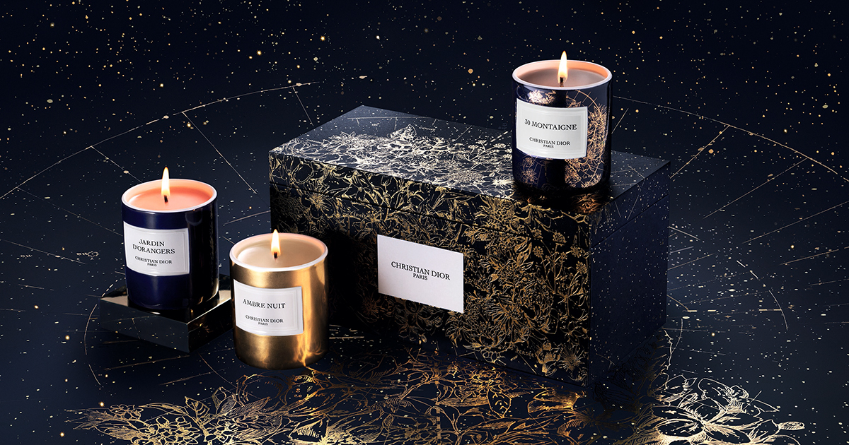 ディオールのミニチュアキャンドルコレクションがホリデー限定デザイン