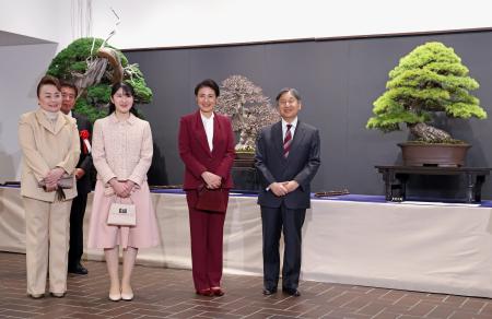 天皇ご一家、国風盆栽展を鑑賞 五葉松に「素晴らしいですね」 | 高知新聞