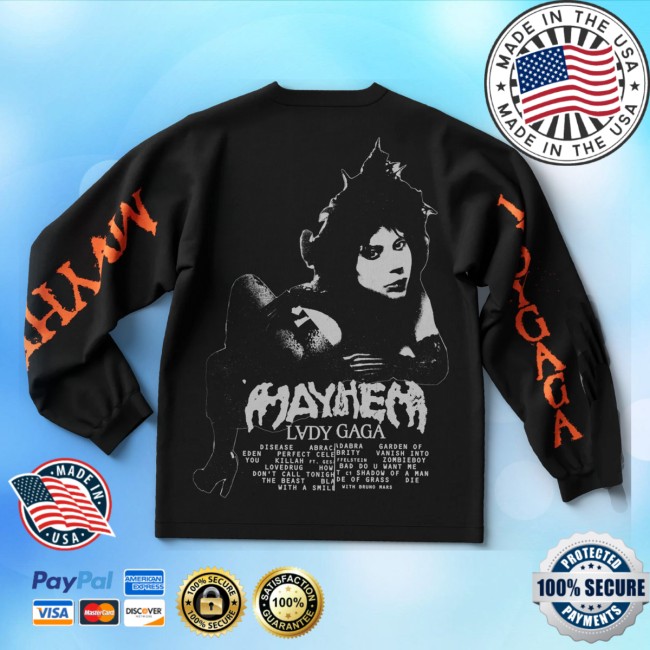 Lady Gaga Store Merch Mayhem Longsleeve T-Shirt - Newest Fashion