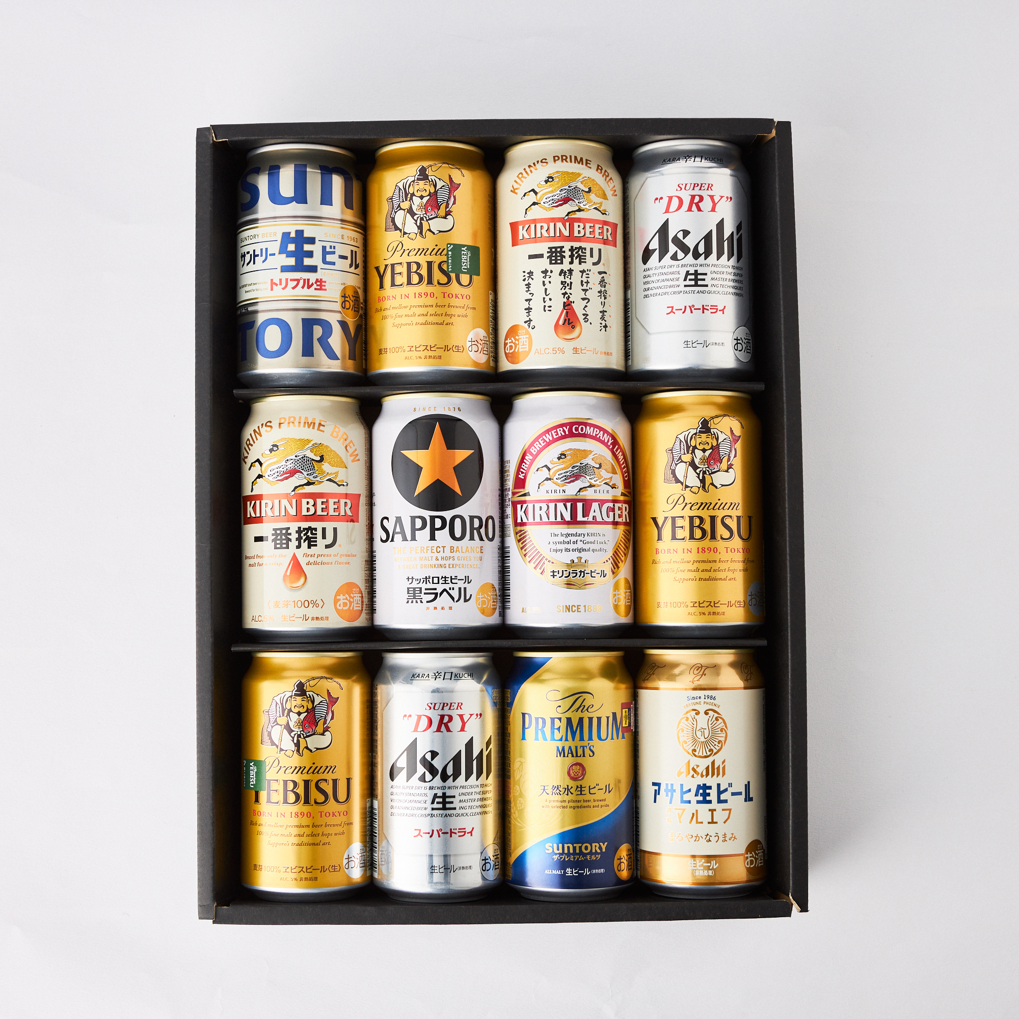 BOX付き/飲み比べ】国産ビール飲み比べ12本セット | アサヒビール