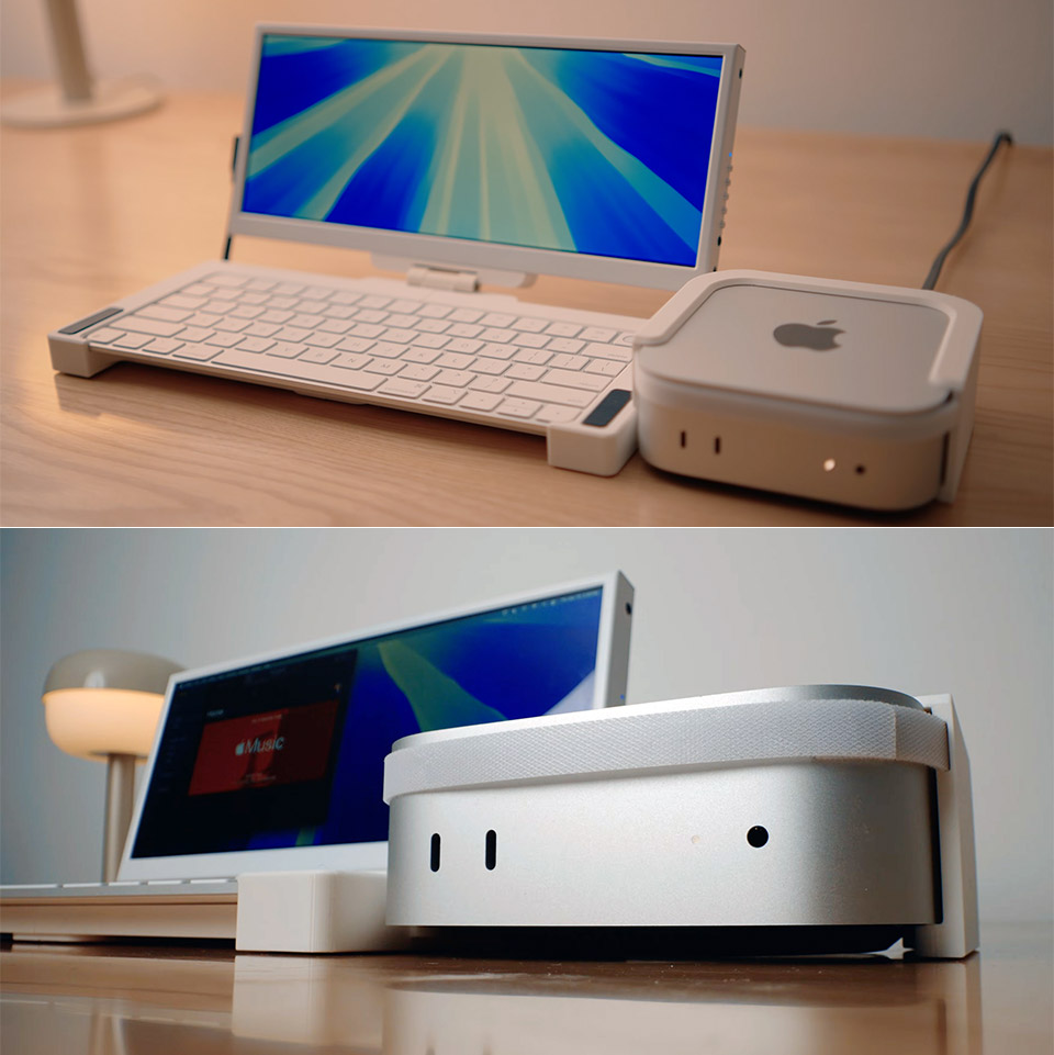 Modder Uses 3D-Printer and Touchscreen Monitor to Create Portable