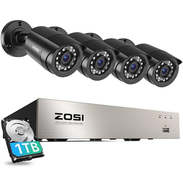 ZOSI 防犯カメラセット 4台 + DVR Amazon.co.jp: ZOSI 防犯カメラ