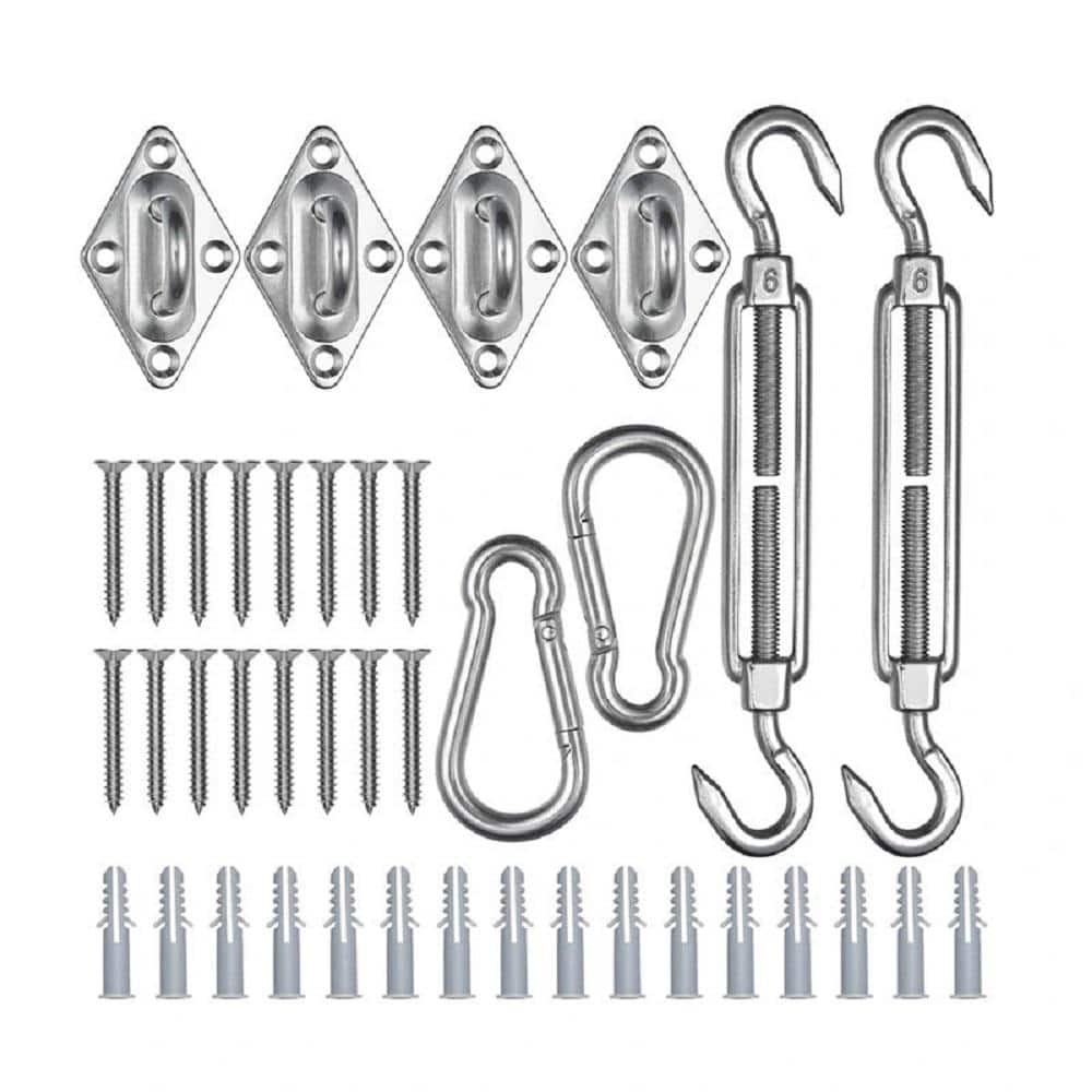 ITOPFOX Universal Set of Screws, Sun Shade Sail Hardware Kit for