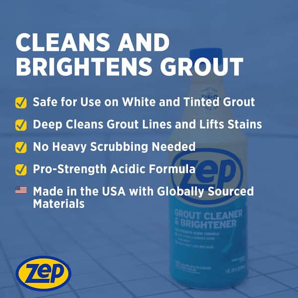ZEP 32 fl. oz. Grout Cleaner and Brightener ZU104632 - The Home Depot