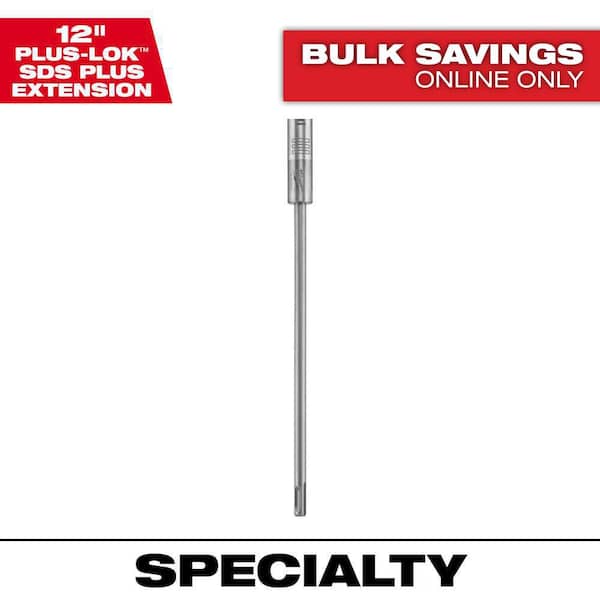Milwaukee PLUSLOK 12 in. SDS-PLUS Carbide Bit Extension 48-20-6940