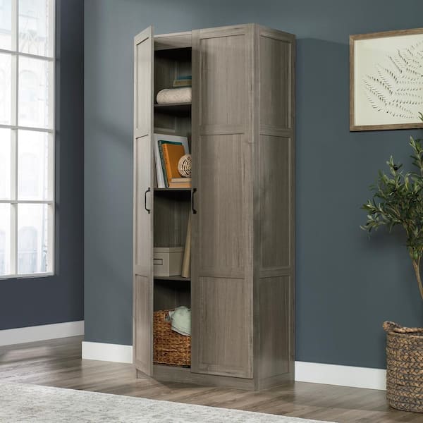 SAUDER Silver Sycamore 16 in. Deep Accent Storage Cabinet 426125