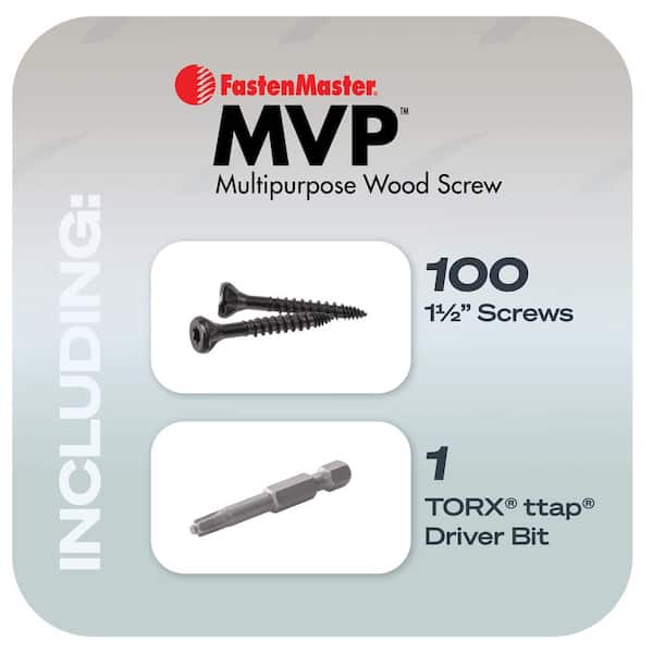 Have a question about FastenMaster #10 x 1-1/2 in. Trox TAP Drive