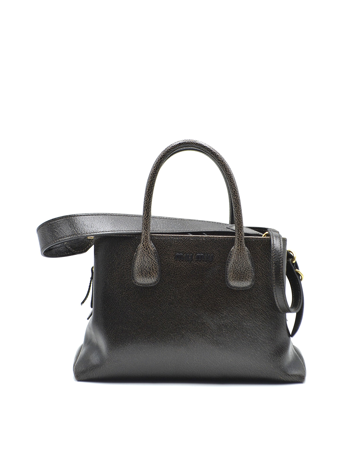 Miu Miu ボーリングバッグ - 黒 - ブラック|5BA147F0192