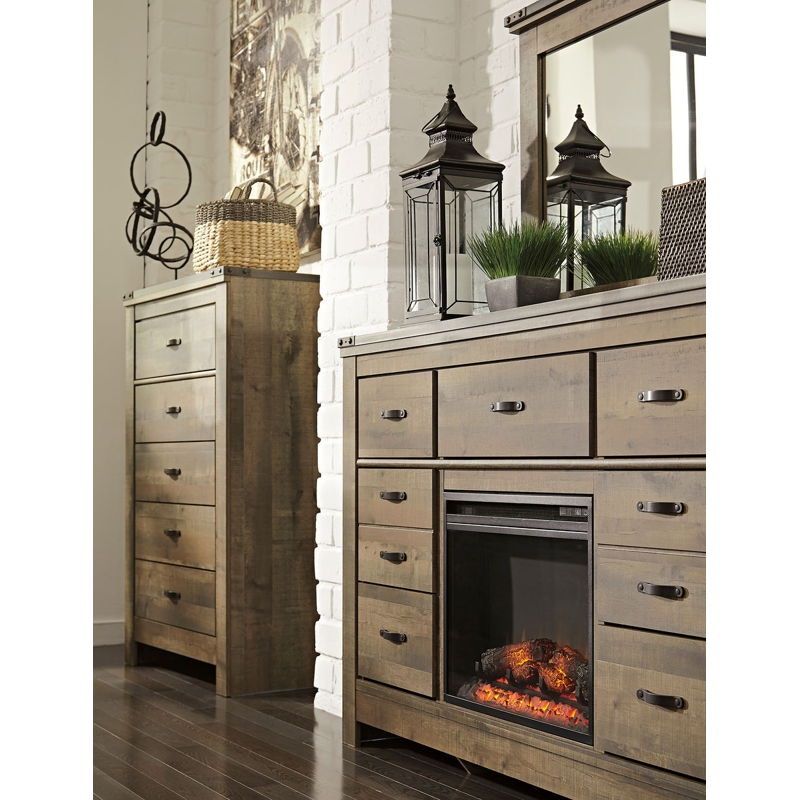 Ashley Trinell Dresser with LED Fireplace Insert B446-32-W100-01