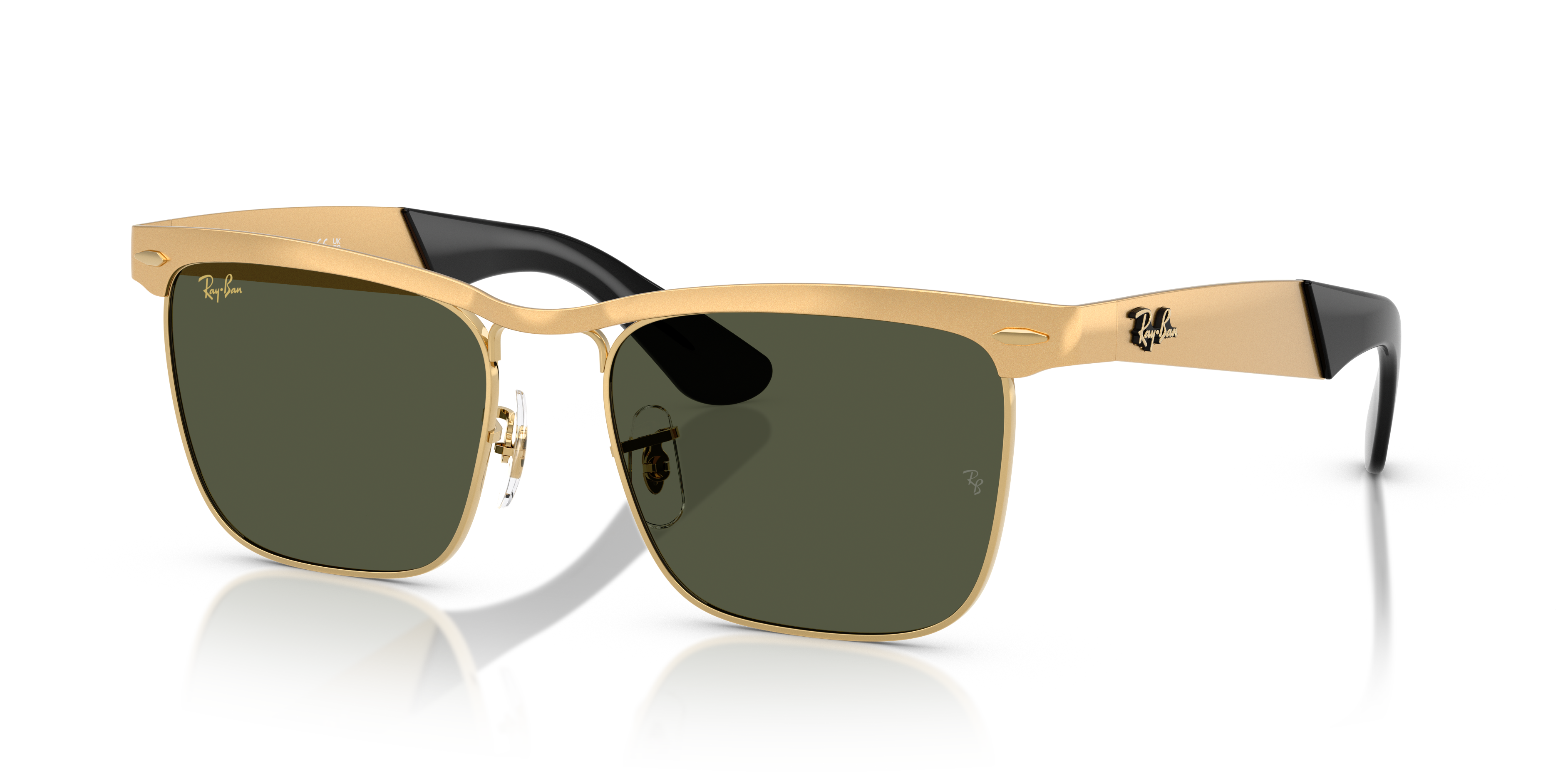 WAYFARER DELUXE Sunglasses in Sandblasted Legend Gold and Green