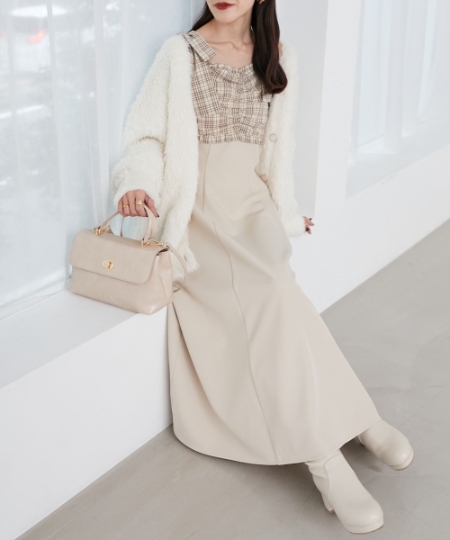 2way肩リボンドッキングワンピ/MAJESTIC LEGON(マジェスティックレゴン