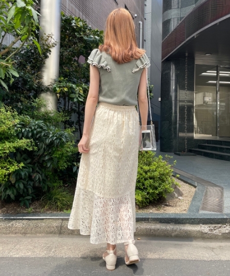 アンニュイパターンマーメイドスカート/MAJESTIC LEGON