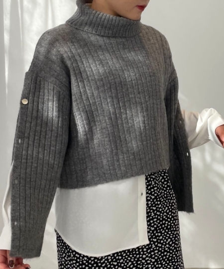 スリットスリーブリブニット/MAJESTIC LEGON(マジェスティックレゴン