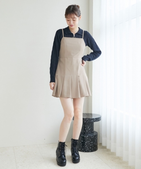 プリーツミニキャミワンピース/MAJESTIC LEGON(マジェスティックレゴン